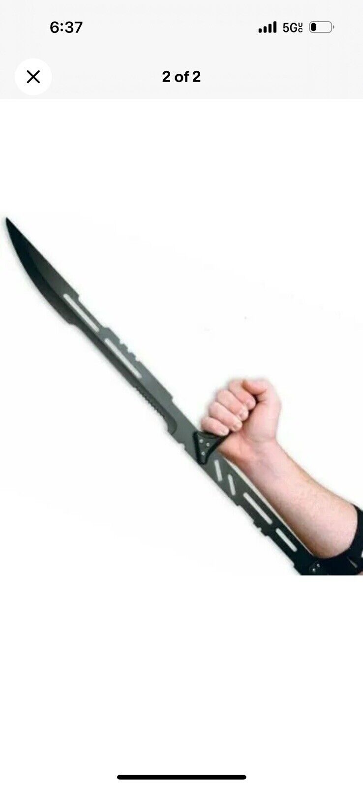 27.5" LARGE VAMPIRE BLOODRAYNE TACTICAL BLACK NINJA SWORD SERRATED SHARP EDGE