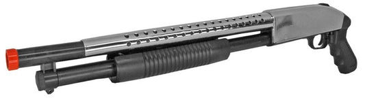 CYMA P.788 Spring Airsoft Shotgun 265 fps 25 round mag 6mm Bbs Chrome 27"