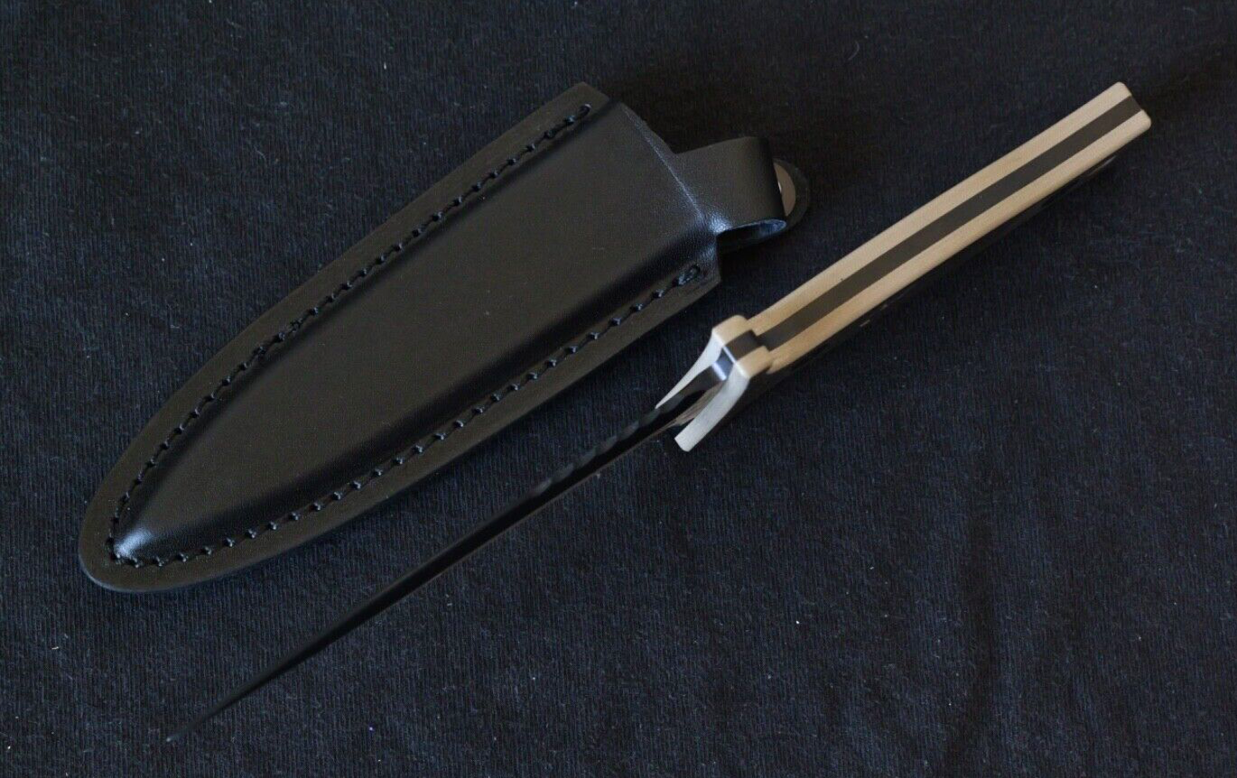9" ULTIMATE BOOT KNIFE EXTREME QUALITY STEEL CLIP DOUBLE EDGE SPEAR TIP SERRATED
