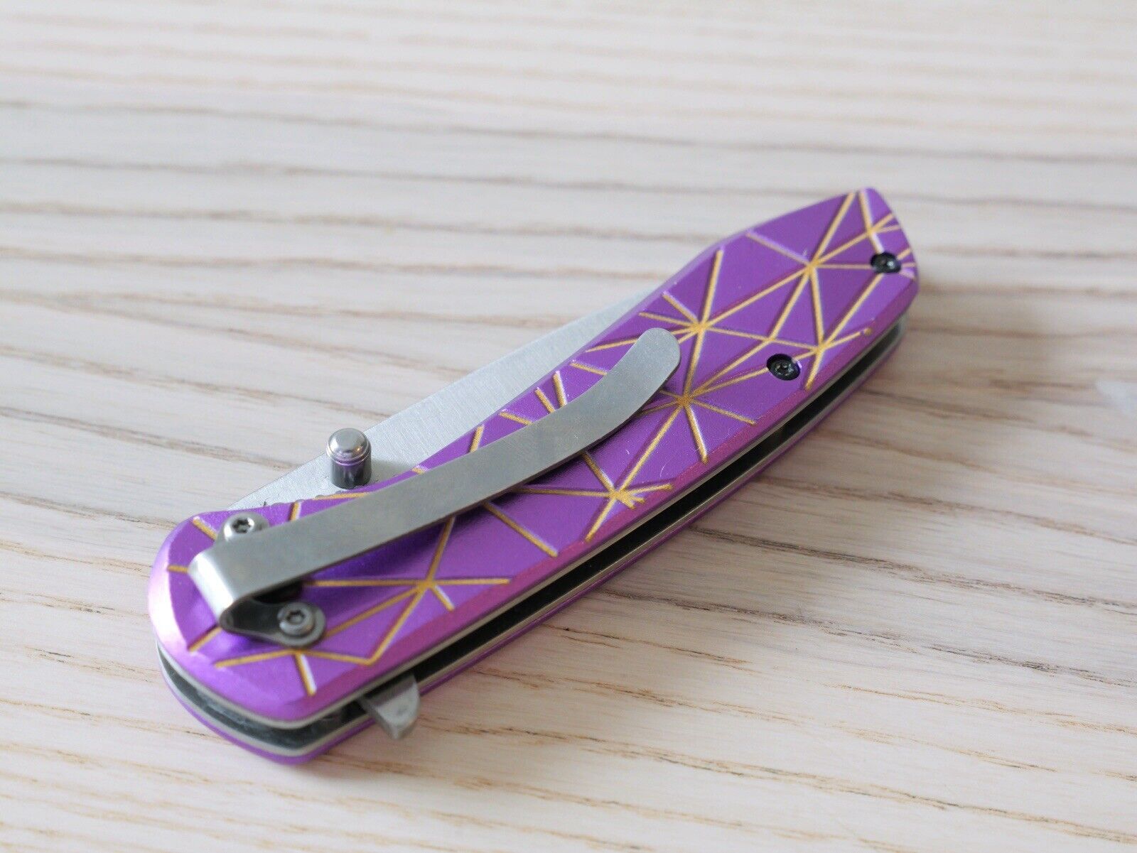 Pink Pocket Knife Ladies Girly Female Diamonds Small Shiny Glam Sharp Assisted