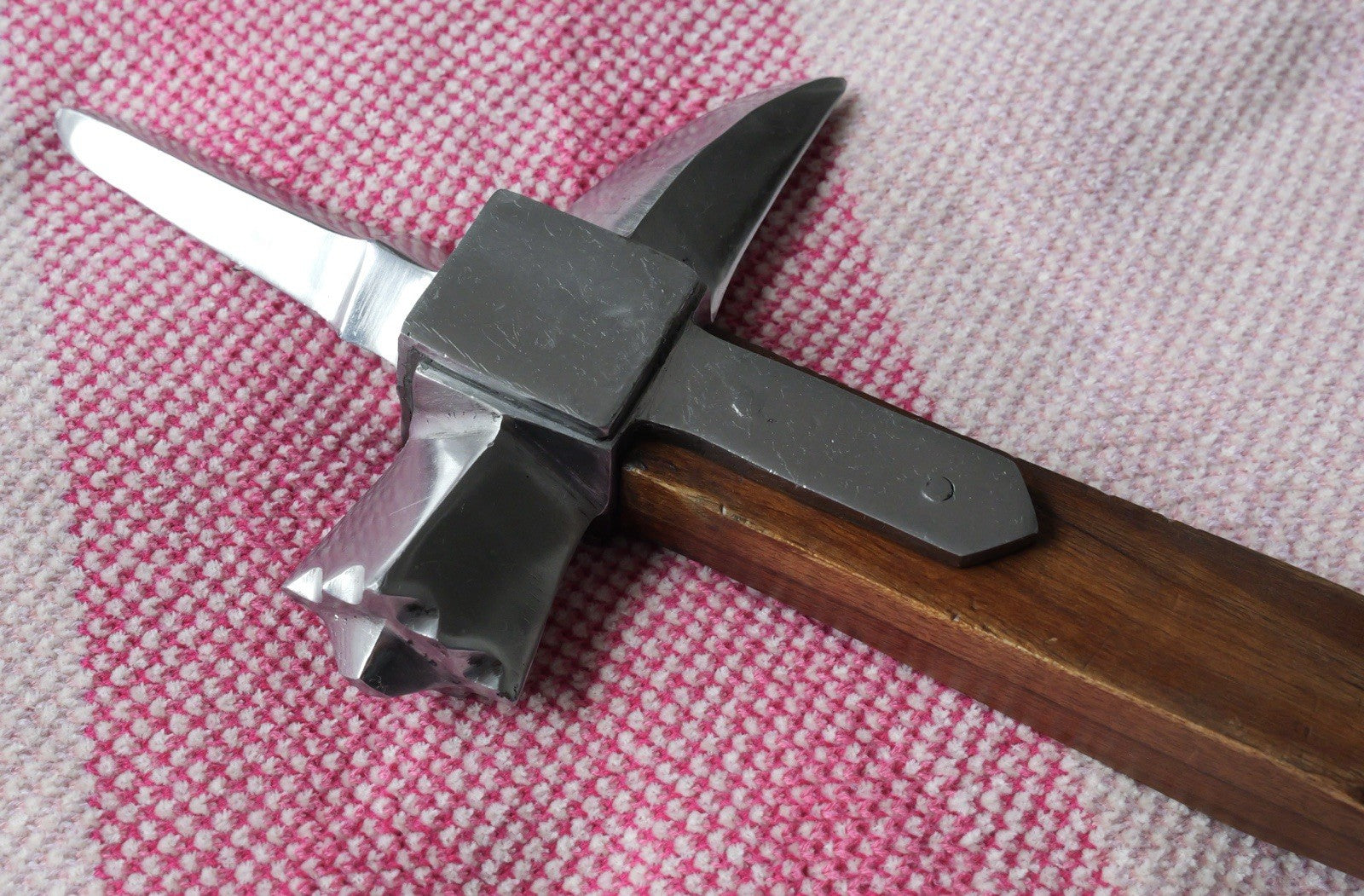 24" LUCERNE WAR HAMMER Teak Handle Hand Forged Rustic Heavy Duty