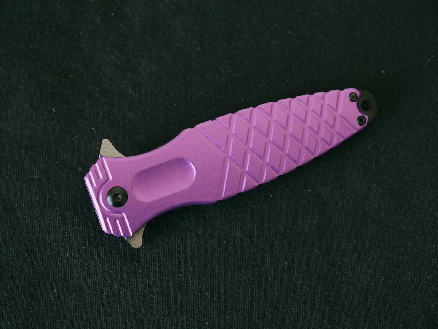 Pink Pocket Knife Spear Point Sharp Poke Ladies Self Defence Spring Assist Girls