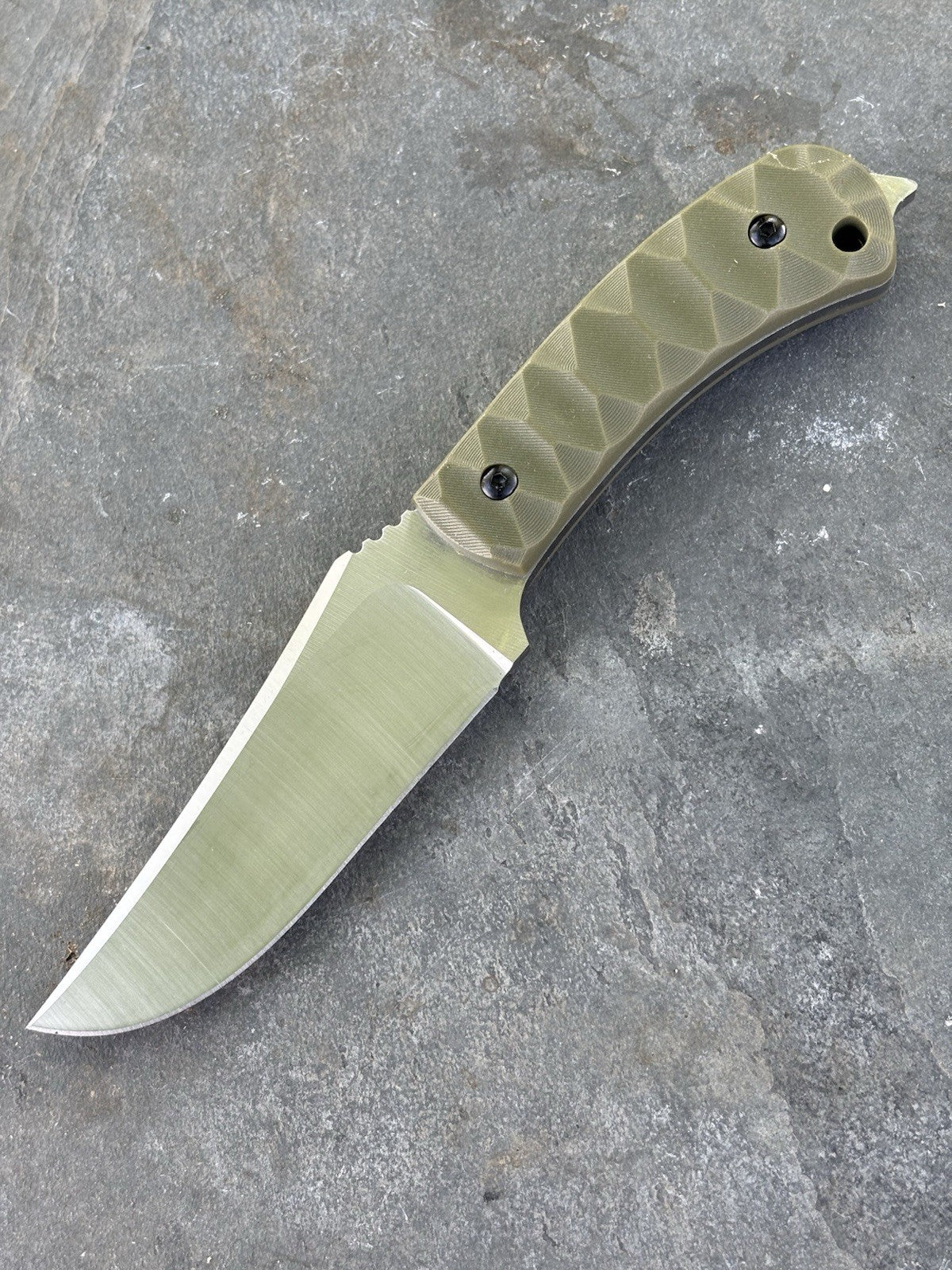 20cm Fixed Blade Pocket Knife D2 Steel Full Tang Kydex Sheath Nylon Fiber Handle