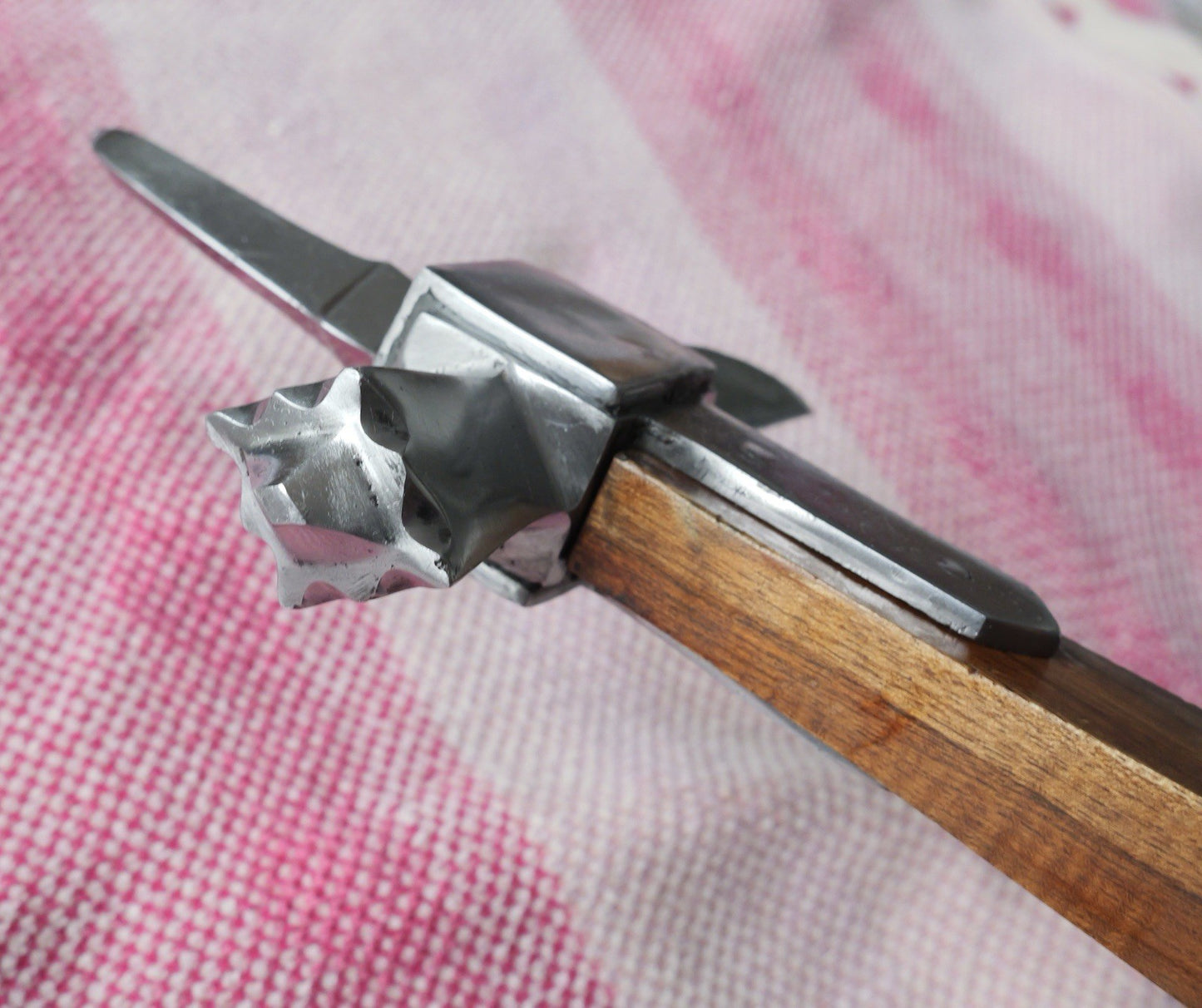 24" LUCERNE WAR HAMMER Teak Handle Hand Forged Rustic Heavy Duty