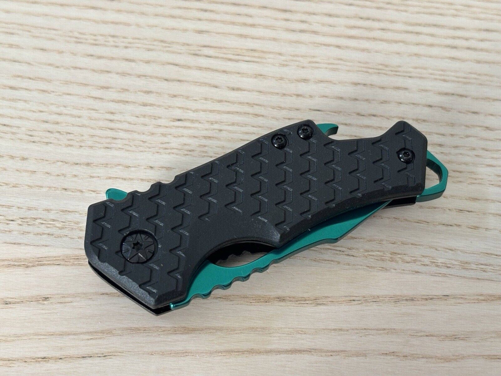 Mini Green Pocket Knife Compact Edc Spring Assisted 2” Blade Bottle Opener Black