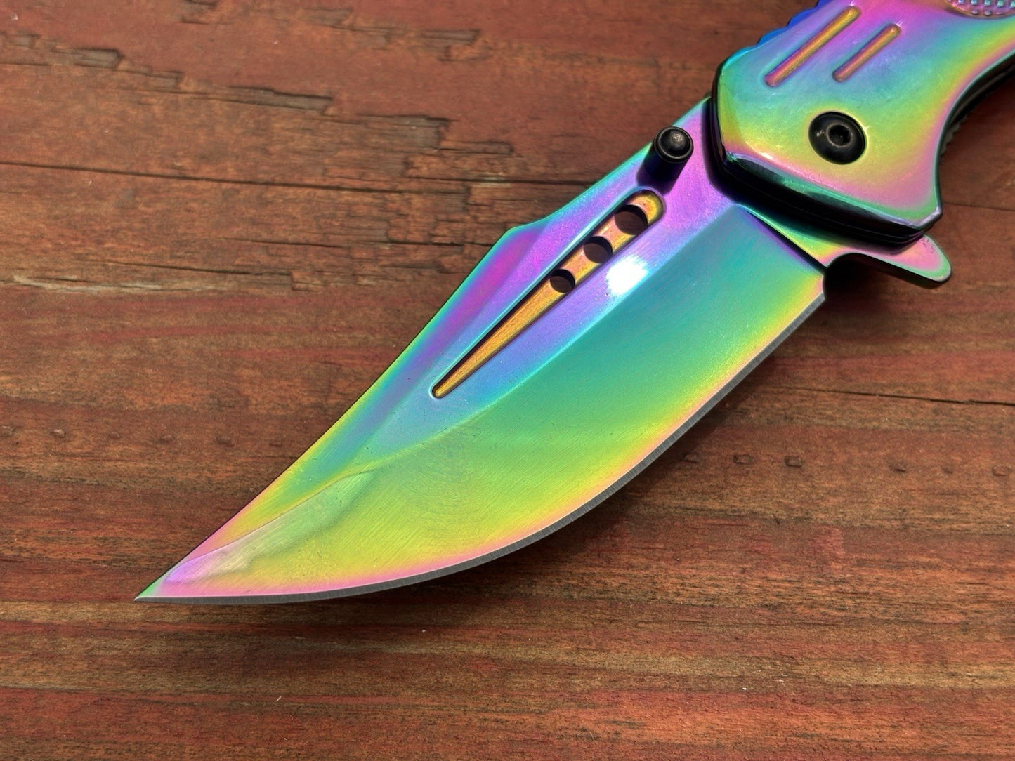 Metal Spring Assist Pocket Knife Emergency Window Punch Seatbelt Cutter Titanium