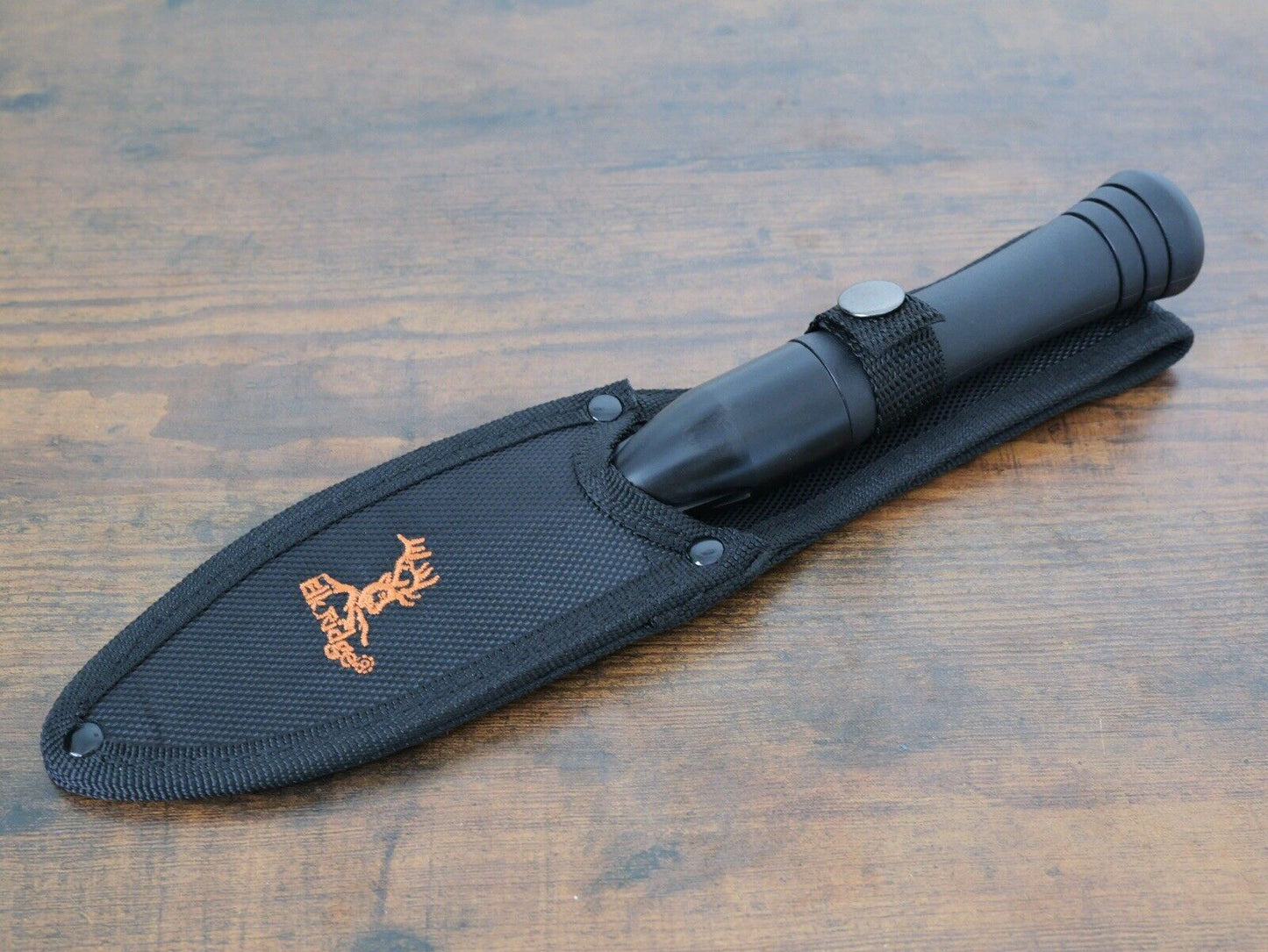 11” Spear Double Edge Nylon Sheath Including Universal Thread Black Nylon Handle