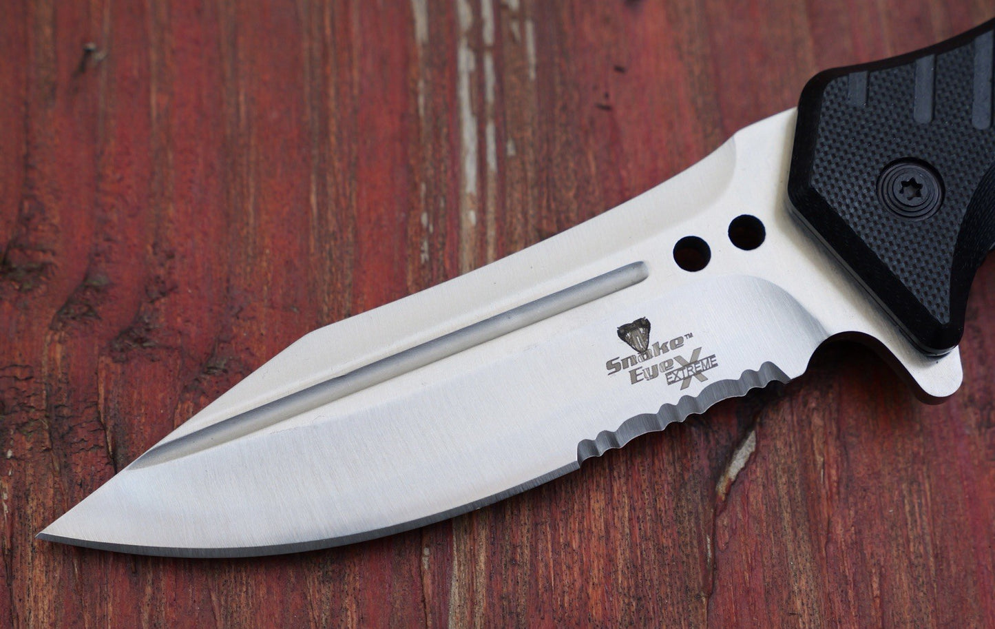 5” SNAKE EYE XTREME Ball Bearing Pocket Knife 440 Steel G10 Handle High Quality