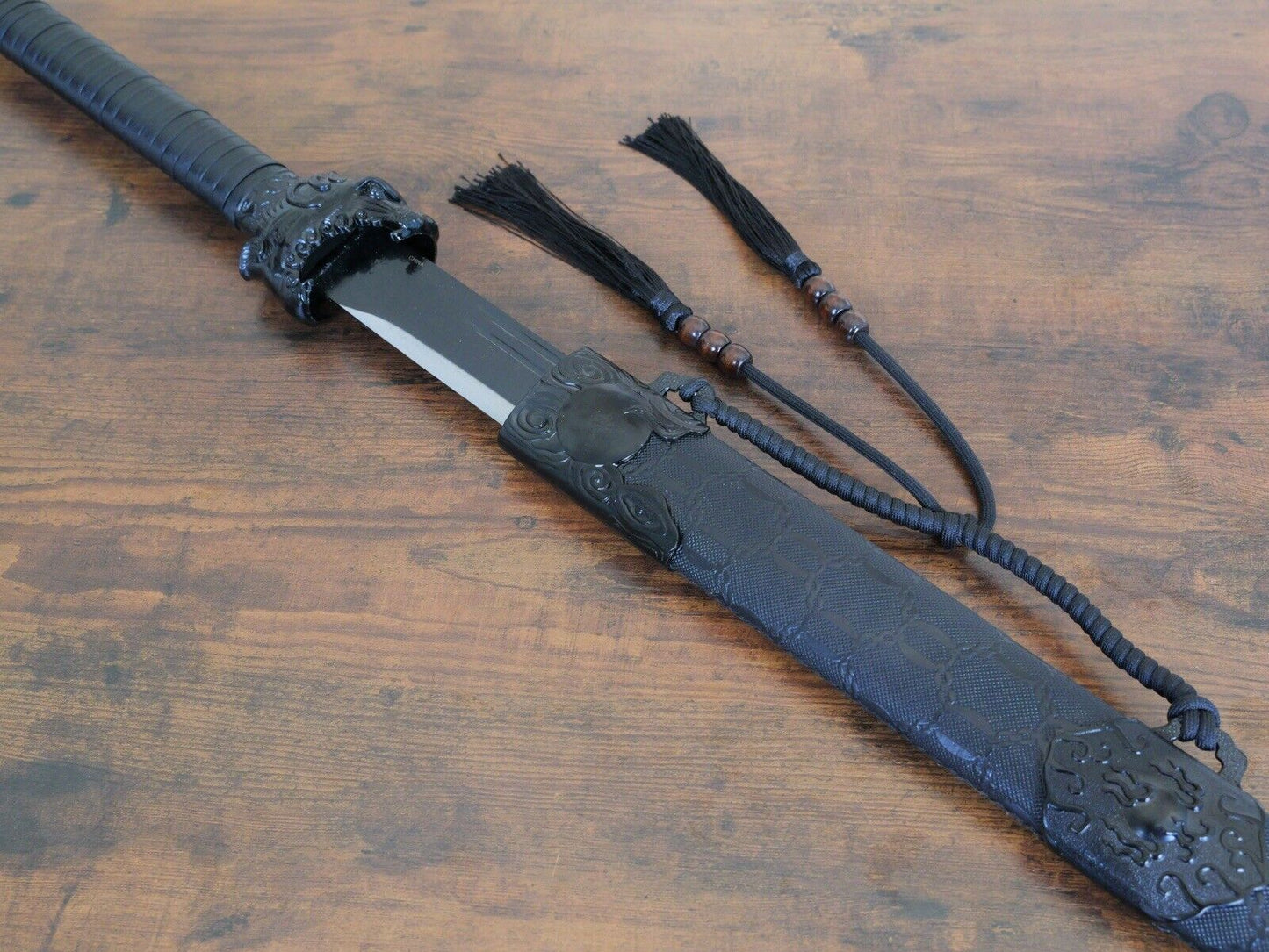 44”Ninja Sword XL Shadow Warrior Stealth Two Hand Ornate Extra Long Battle Ready