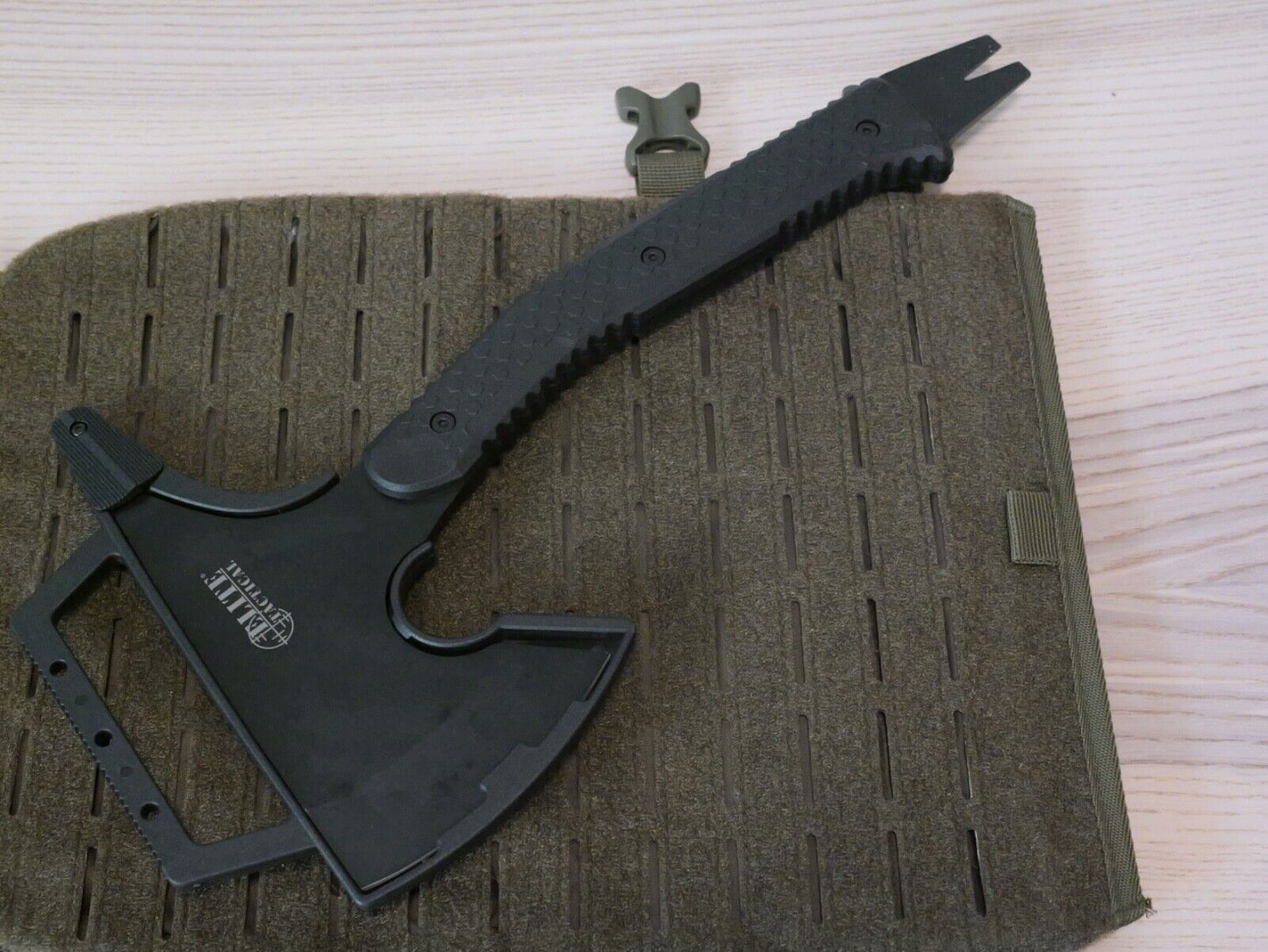 Full Tang Elite Tactical Axe 15" SHARP XL Heavy Duty 2.5 Lbs Black Stealth Swat