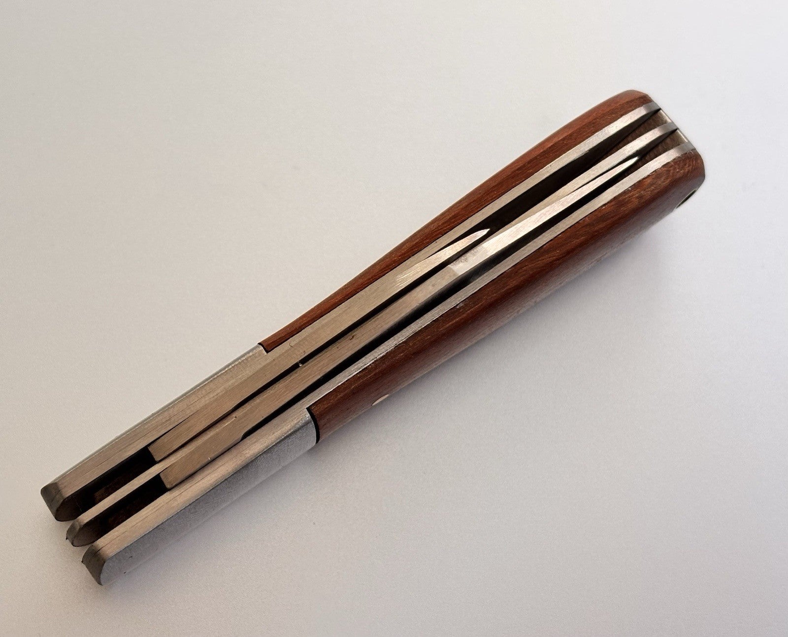 Barlow Vintage Retro Pocket Knife 2 Blades Sharp Stainless Steel Wood Handle