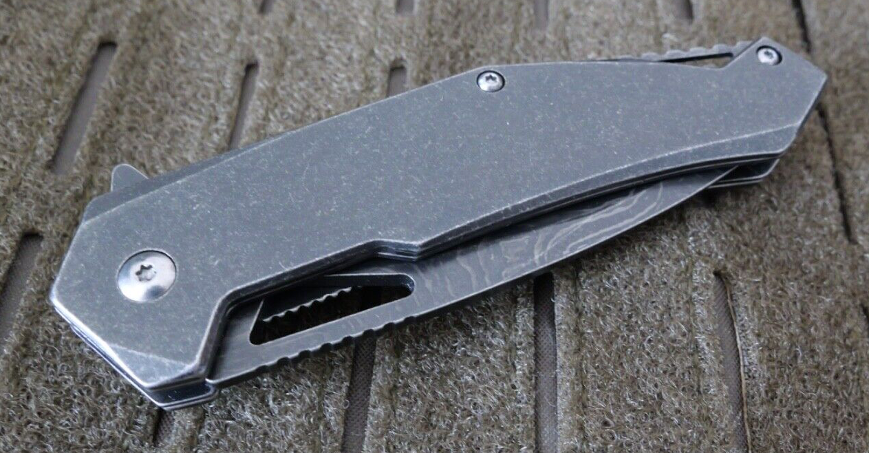 New Modern Pocket Knife All Metal Sharp High Quality Full Size Spring Assist 8"
