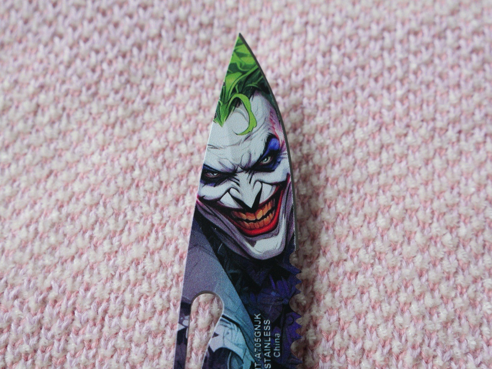 DARK KNIGHT ASSISTED Green Joker WHY SO SERIOUS FOLDING Pocket KNIFE