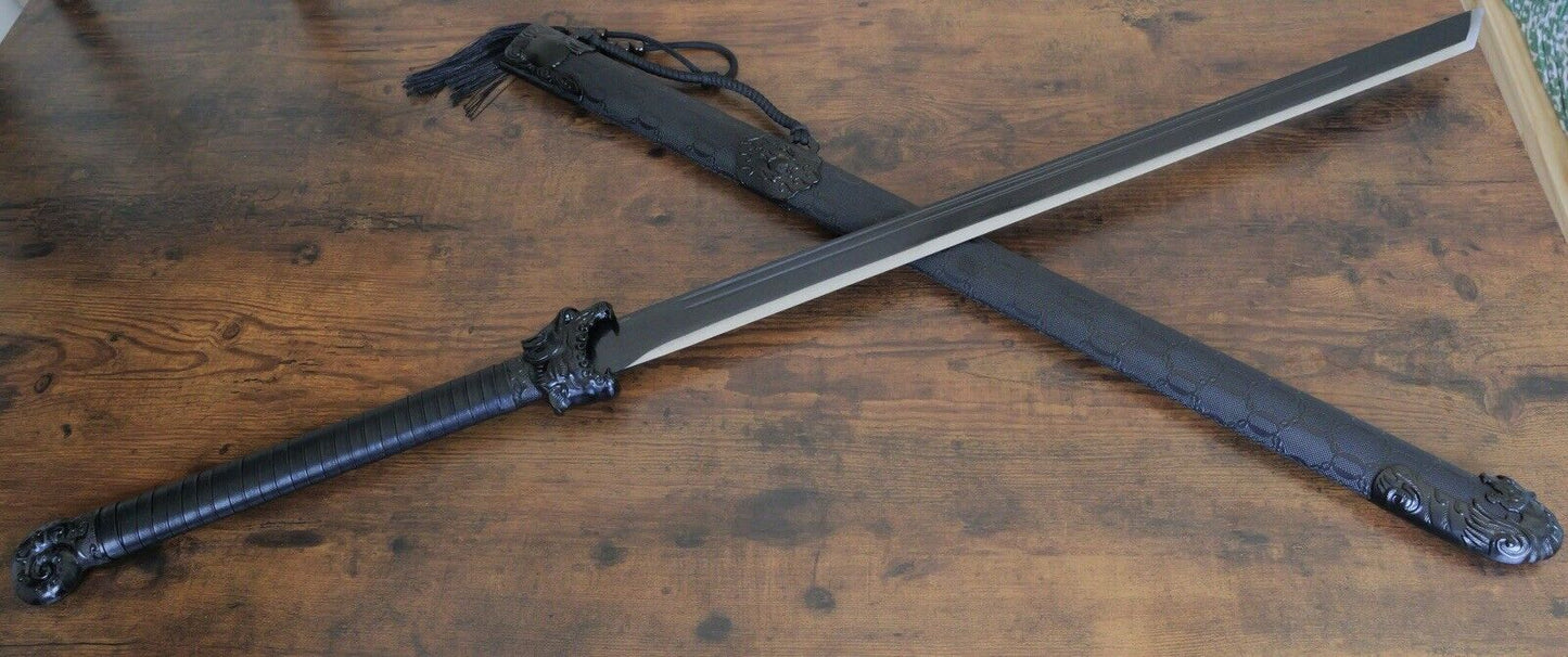 44”Ninja Sword XL Shadow Warrior Stealth Two Hand Ornate Extra Long Battle Ready