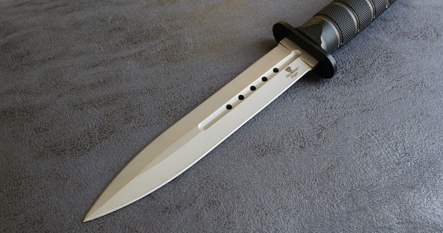 12' Combat Knife USMC Style Tactical Marines Bowie 7" Blade Double Edge Dagger