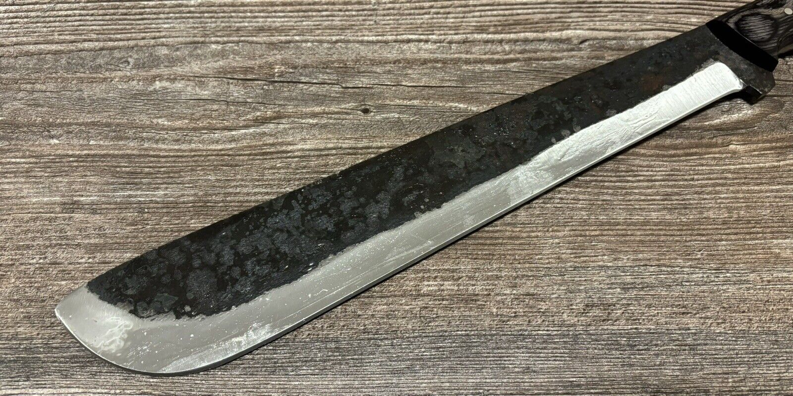 Carbon Steel Machete Full Tang 8mm Thick Blade Sharp Wood Handle Sheath 18.5”