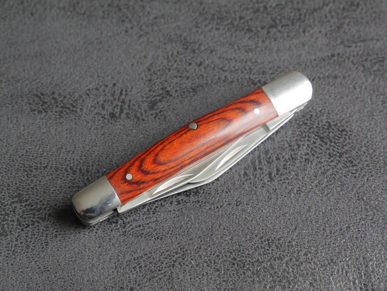 3” Stockman Knife Classic Folding Pocket Knife 3 Blades Sharp Wood Handle Edc