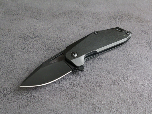 3” Pocket Knife Folding Black Spring Assist Full Metal
