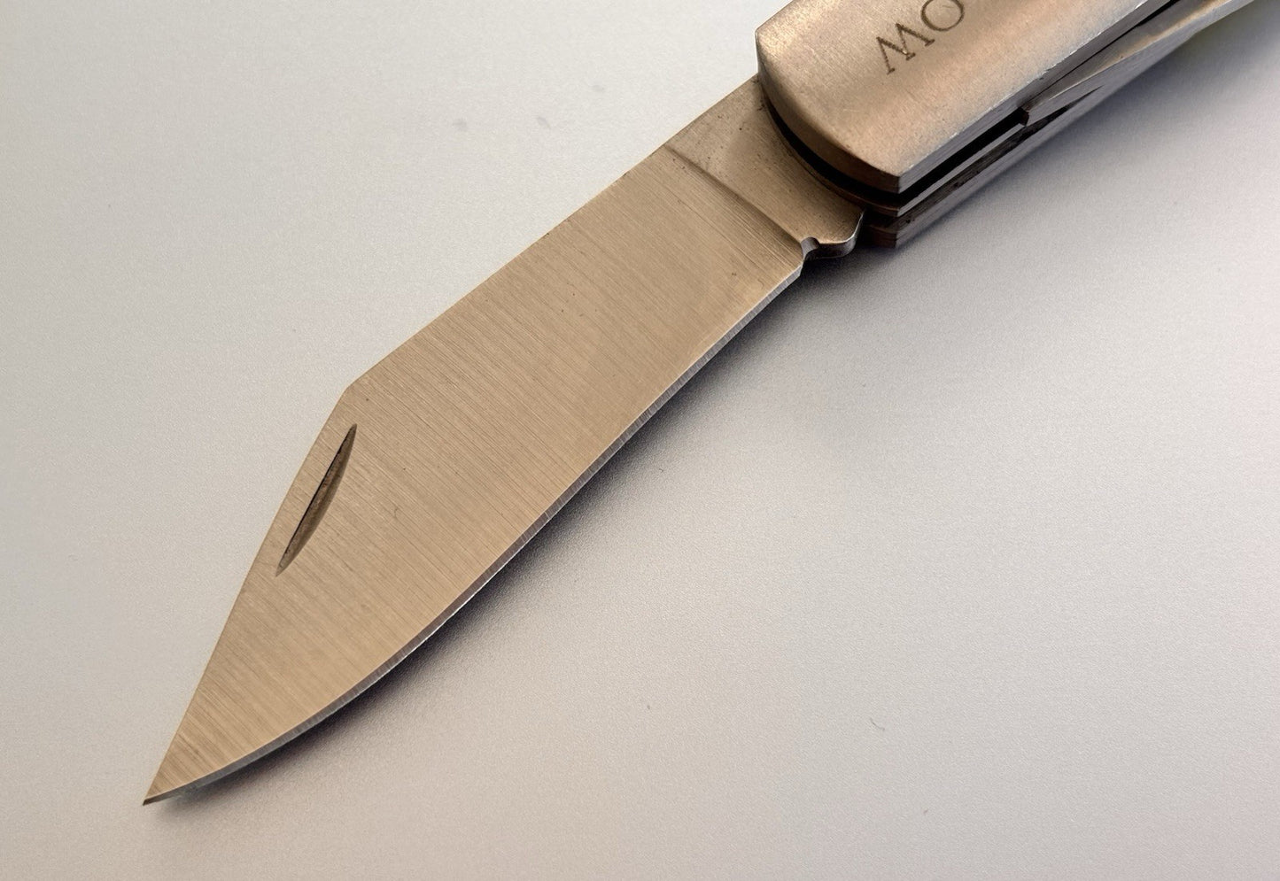 Yellow Barlow Vintage Retro Pocket Knife 2 Blades Sharp Stainless Steel 3.5”