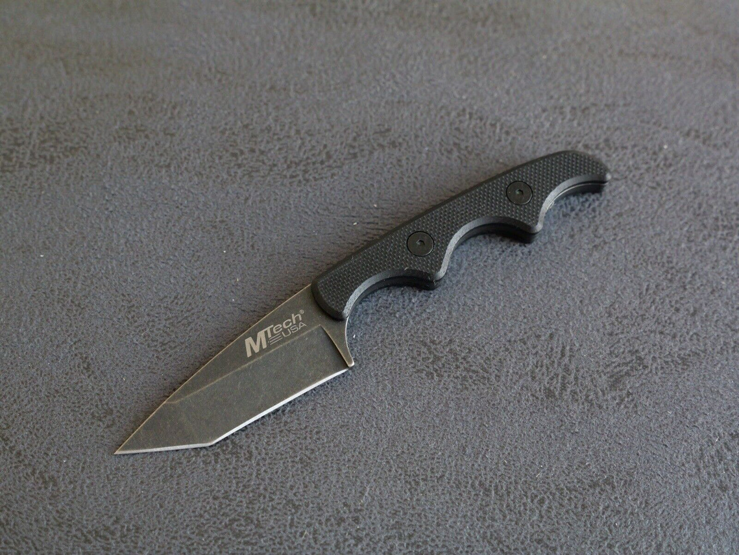 5” Neck Knife Conceal Carry Stealth Tactical Tanto Kydex Sheath Full Tang Edc