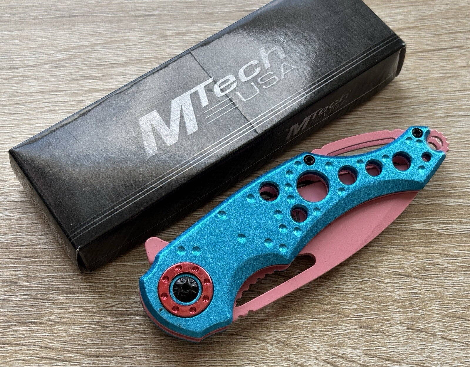 ✨PINK✨ Pocket Knife Spring Assist Ladies 💅 Pretty Girly Blue 