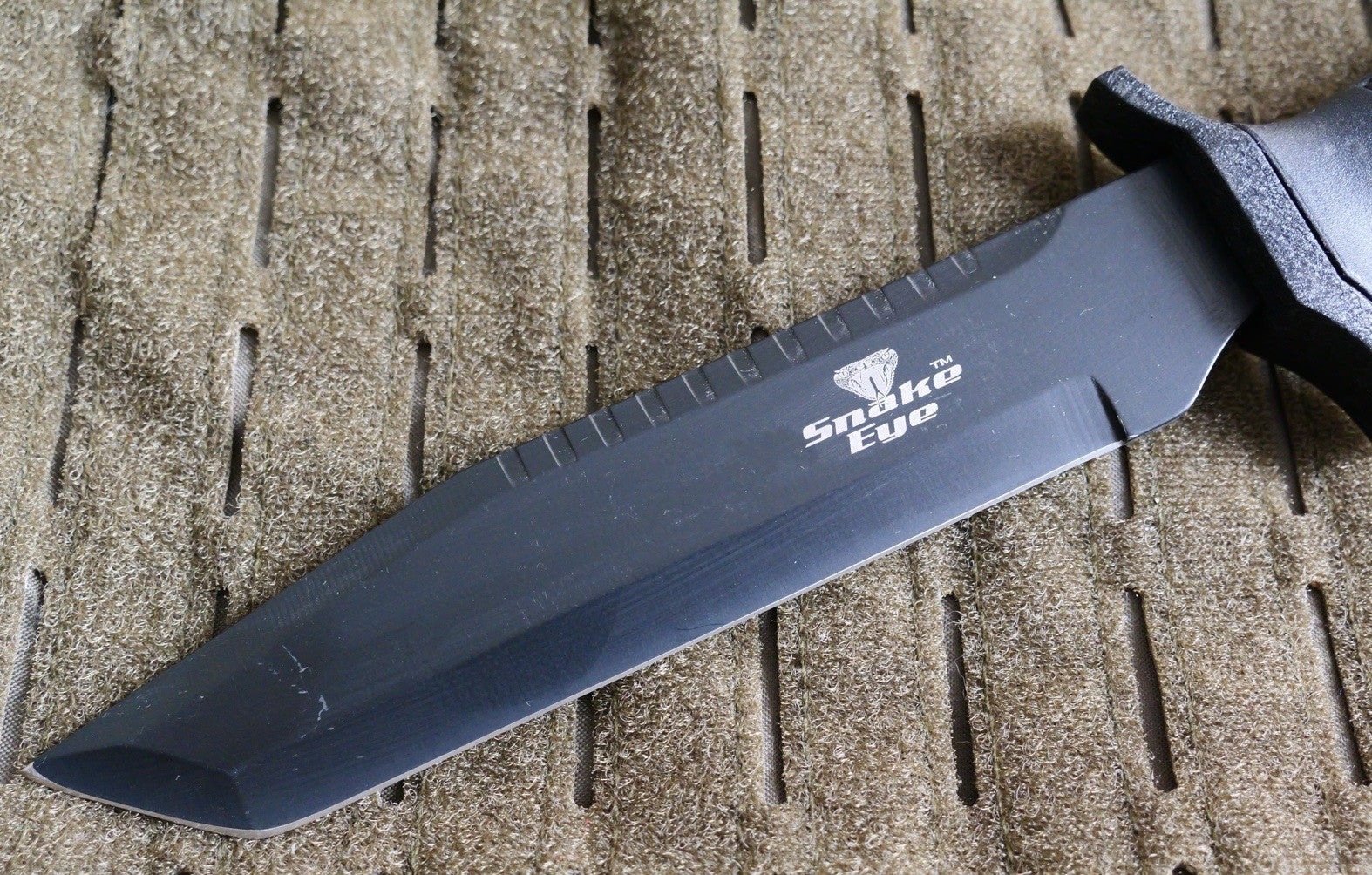 12” Heavy Duty Fixed Blade Knife Black First Recon Sharp Tanto Deluxe Sheath
