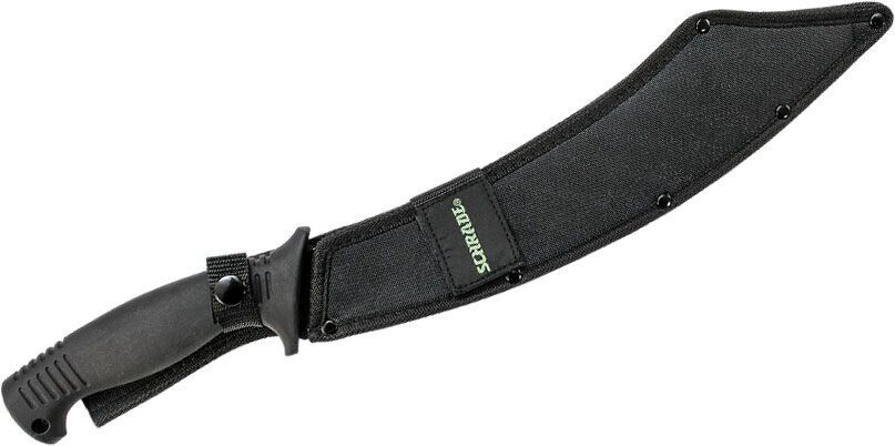 18” Schrade Machete Full Tang Rubber Handle Heavy Duty Black Nylon Sheath Sharp