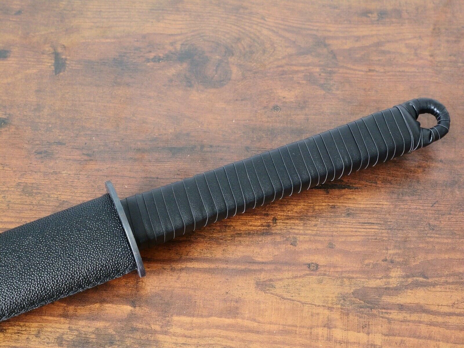 Full Tang Katana High Carbon Steel 10mm Thick Wrapped Kunai Handle Hilt Sharp