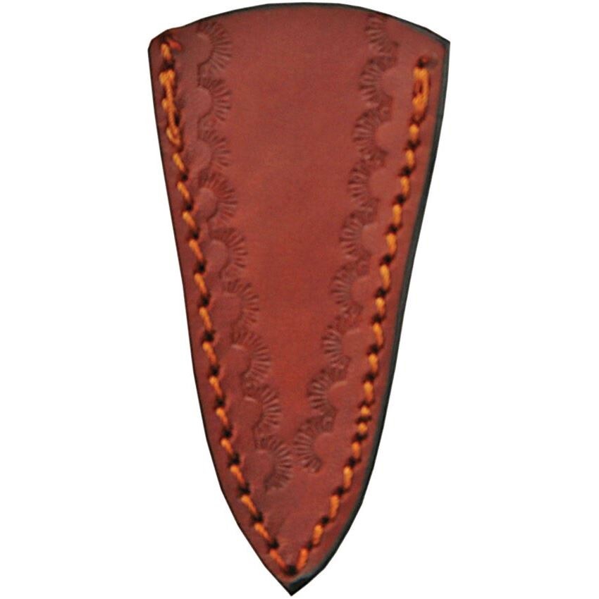 5.25" SMALL DAGGER SPEAR POINT DOUBLE EDGE LEATHER SHEATH