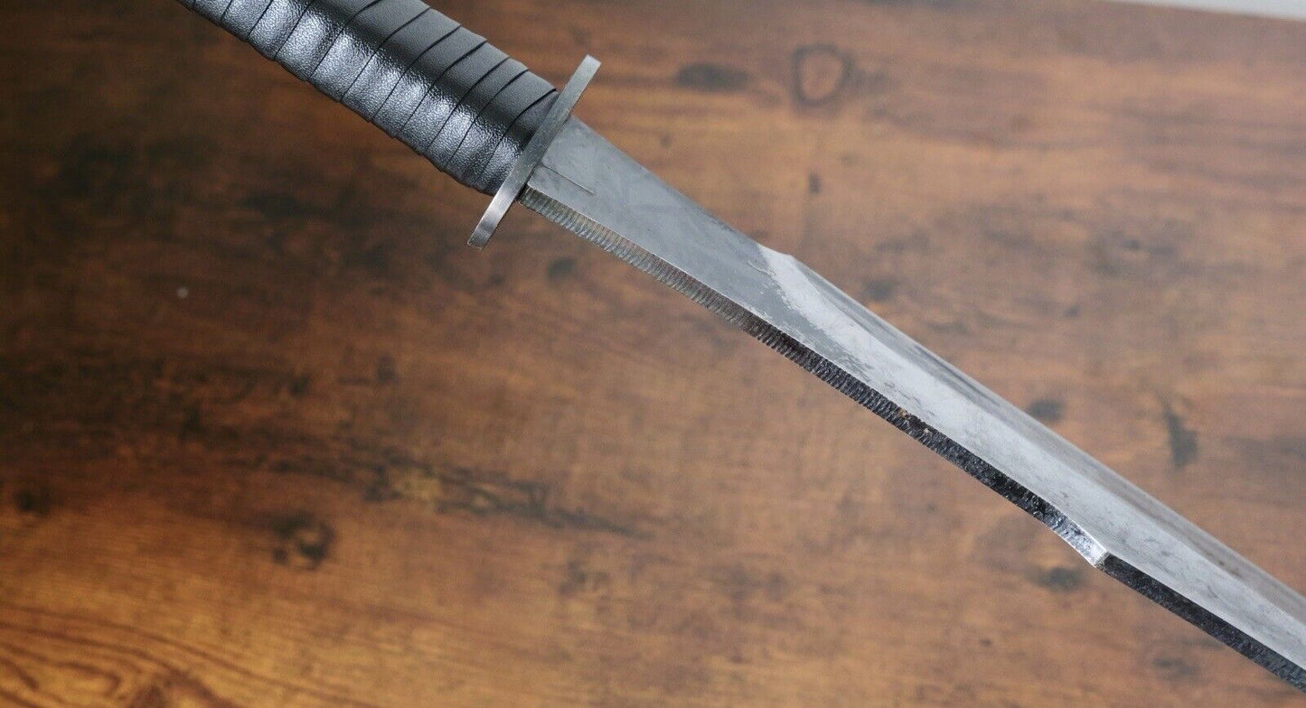 Full Tang Katana High Carbon Steel 10mm Thick Wrapped Kunai Handle Hilt Sharp