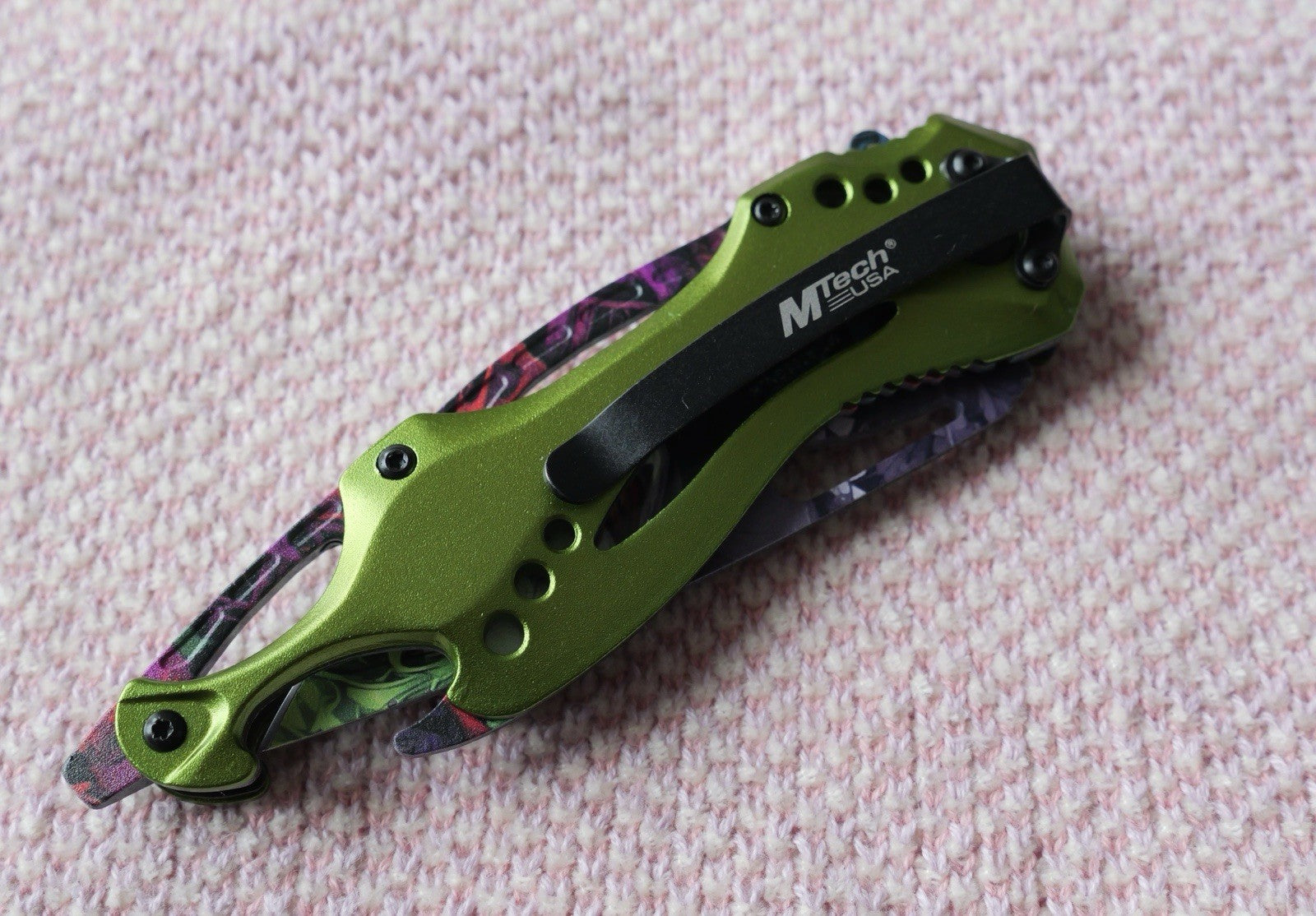 DARK KNIGHT ASSISTED Green Joker WHY SO SERIOUS FOLDING Pocket KNIFE