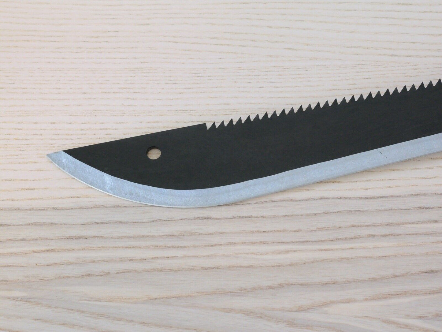 22” Classic Machete Black Sawback 5mm Thick Full Tang Rubber Handle Sheath Sharp