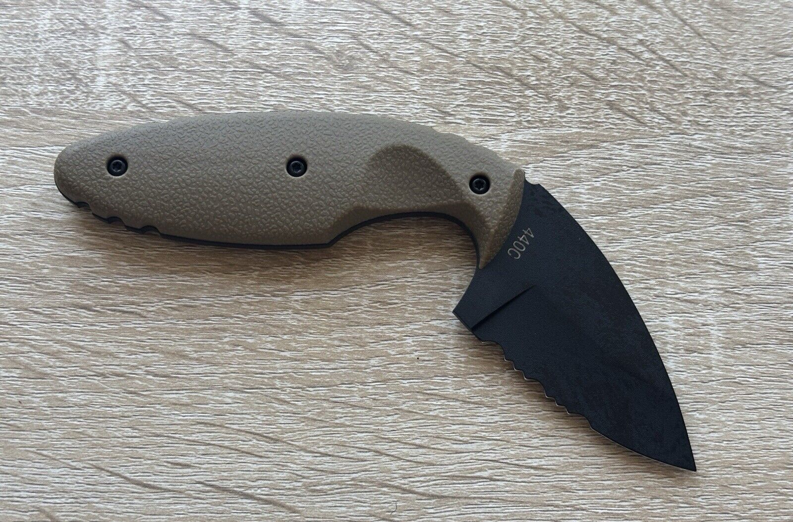 Stealth Fixed Blade Knife Mini Combat Knife 5" 440c Tactical Horizontal Carry