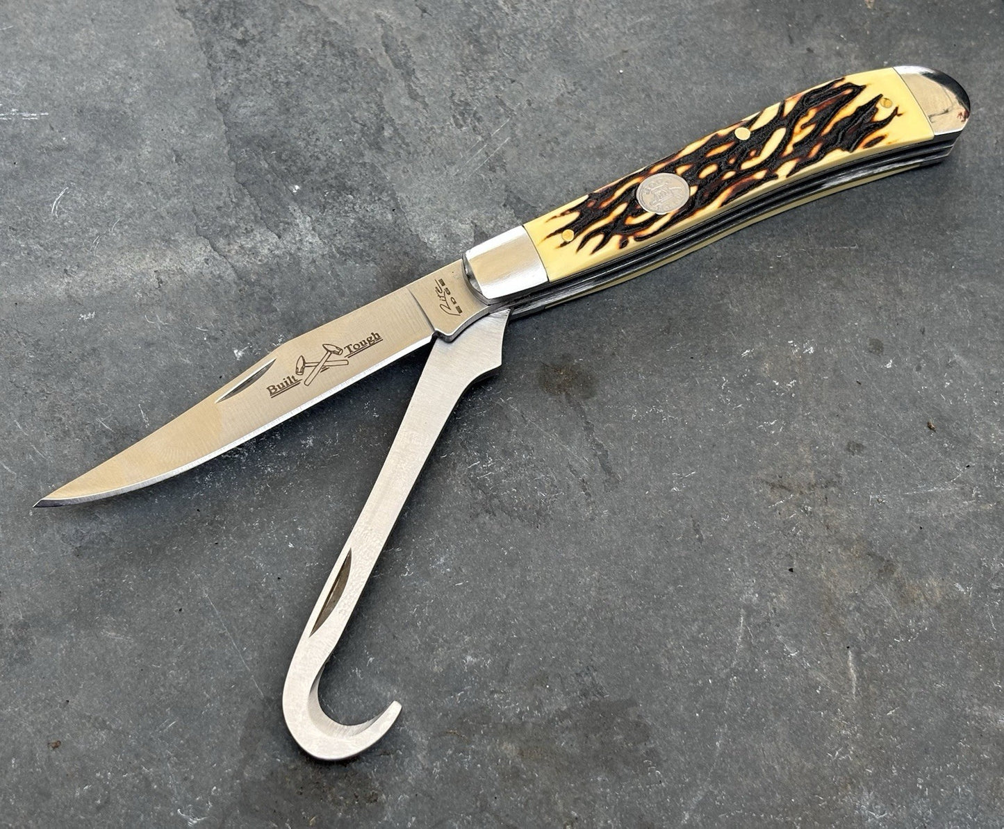 Folding Knife Classic Hoof Trapper Vintage Style Hook Blade Sharp 