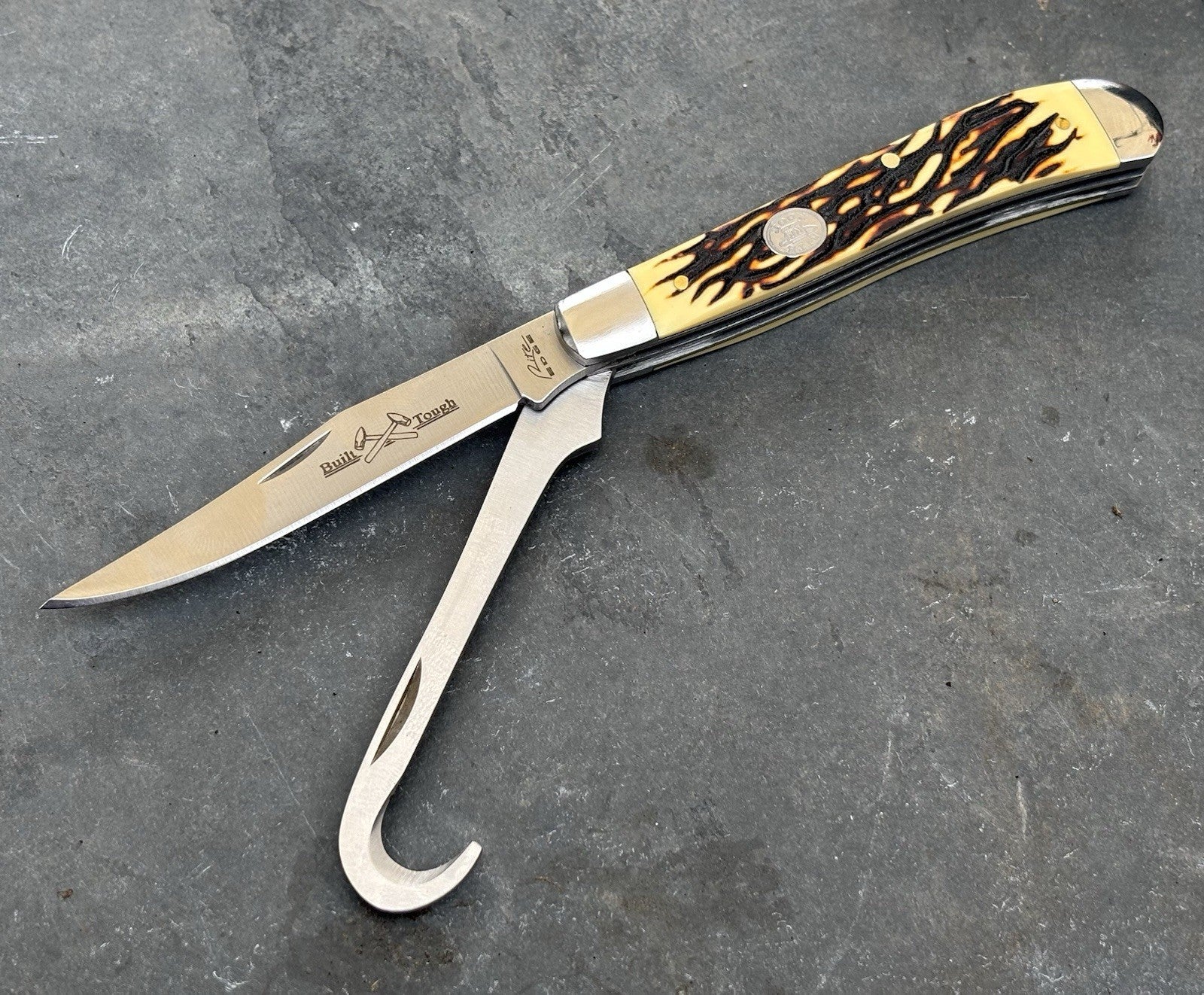 Folding Knife Classic Hoof Trapper Vintage Style Hook Blade Sharp 