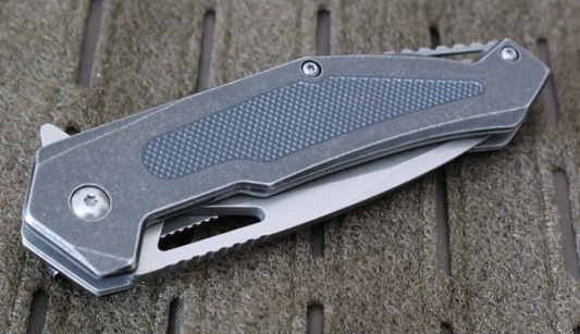Tactical Pocket Knife All Metal Sharp High Quality Full Size Spring Assist Elite