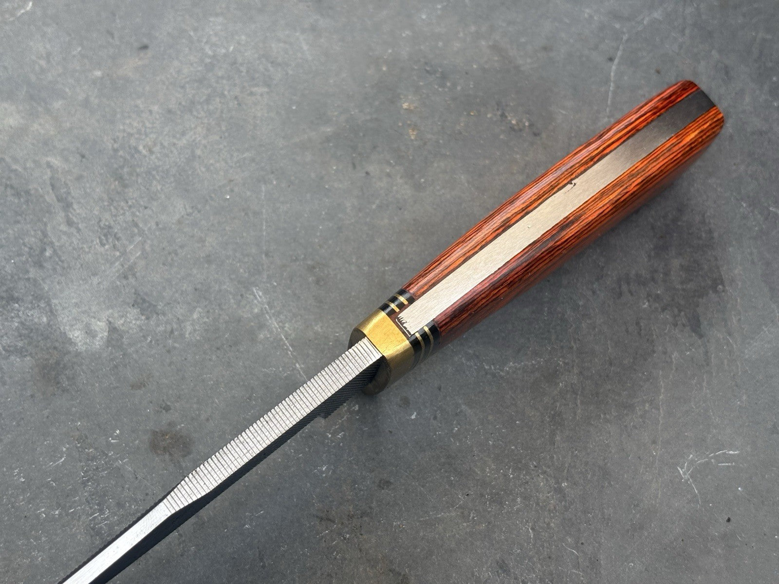 8” Fixed Blade Knife Leather Sheath High Carbon Steel File Knife Handmade Thick