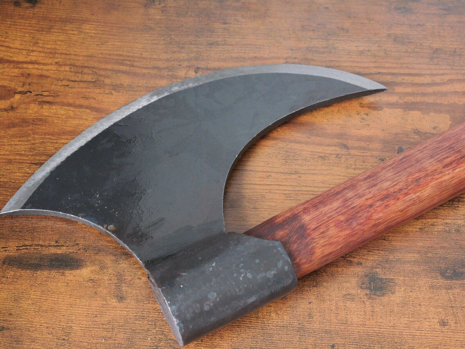 30” Viking Bearded Axe Carbon Steel Hand Forged Heavy Duty Hardwood Handle