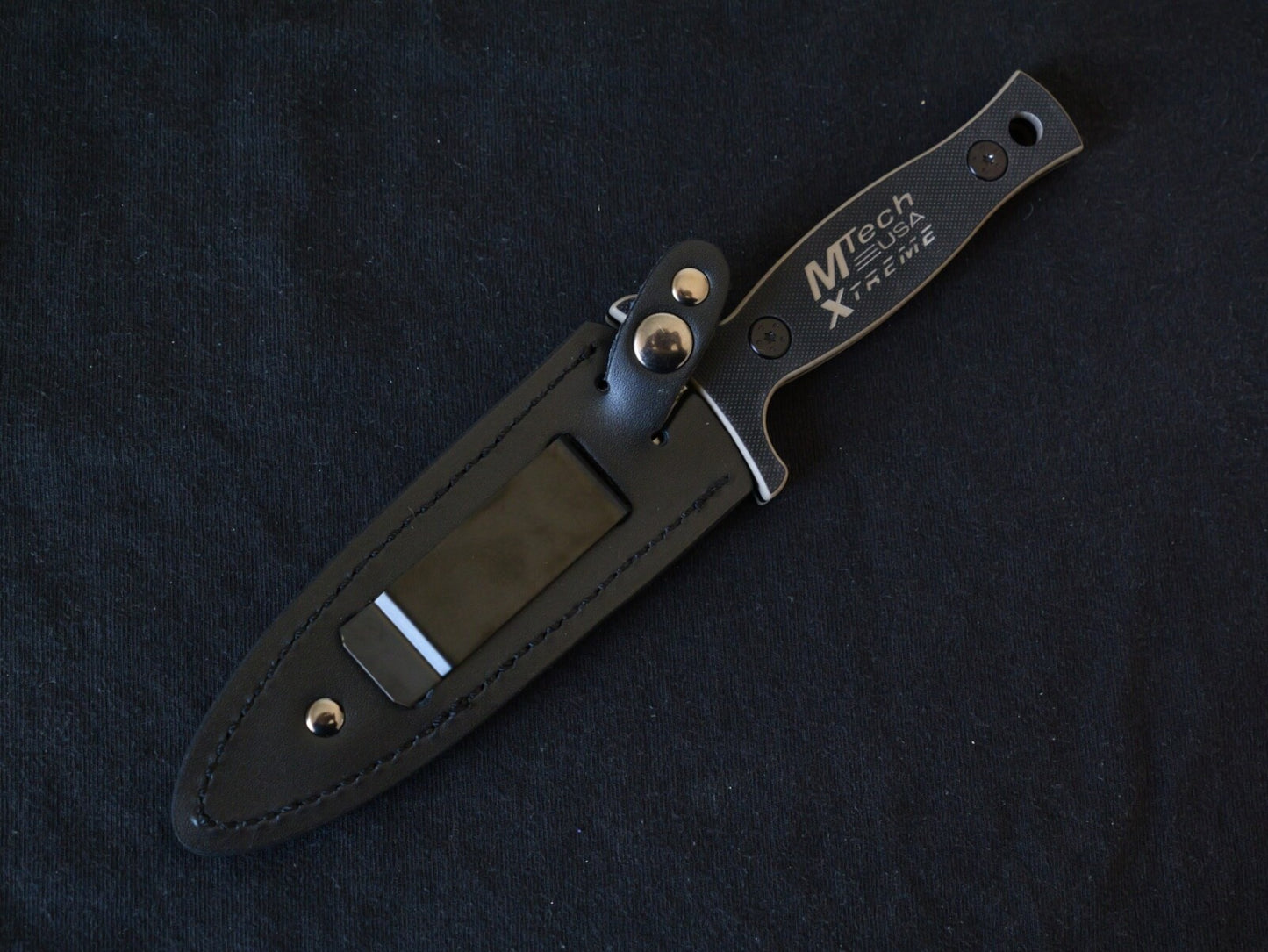 9" ULTIMATE BOOT KNIFE EXTREME QUALITY STEEL CLIP DOUBLE EDGE SPEAR TIP SERRATED