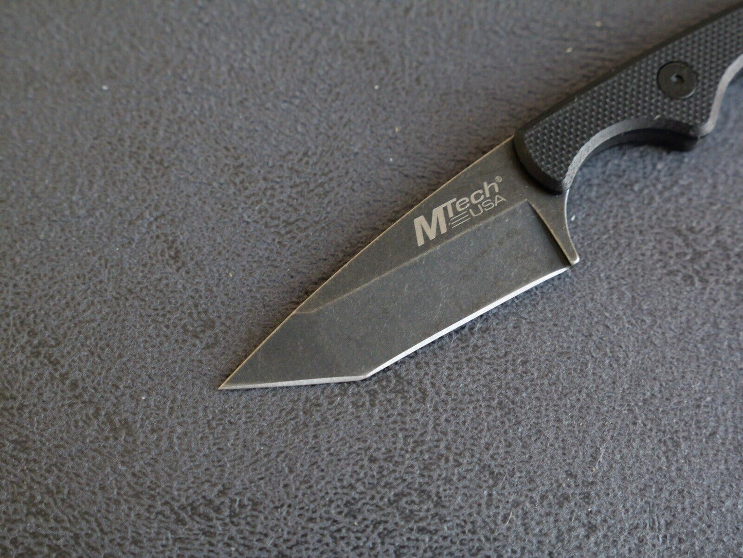 5” Neck Knife Conceal Carry Stealth Tactical Tanto Kydex Sheath Full Tang Edc