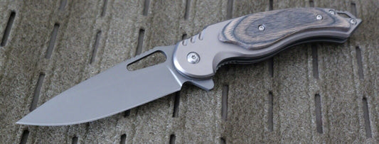 Spring Assist Pocket Knife Dark Gray All Metal 8” Overall High Quality Full Size