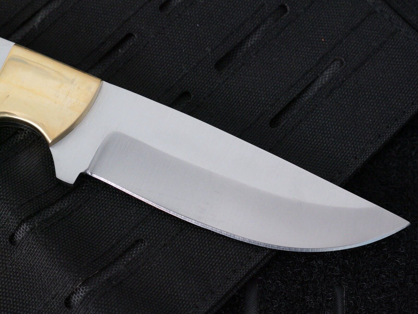 9” Stainless Steel Knife Blank Full Tang Brass Make Your Own Handle DIY Survival