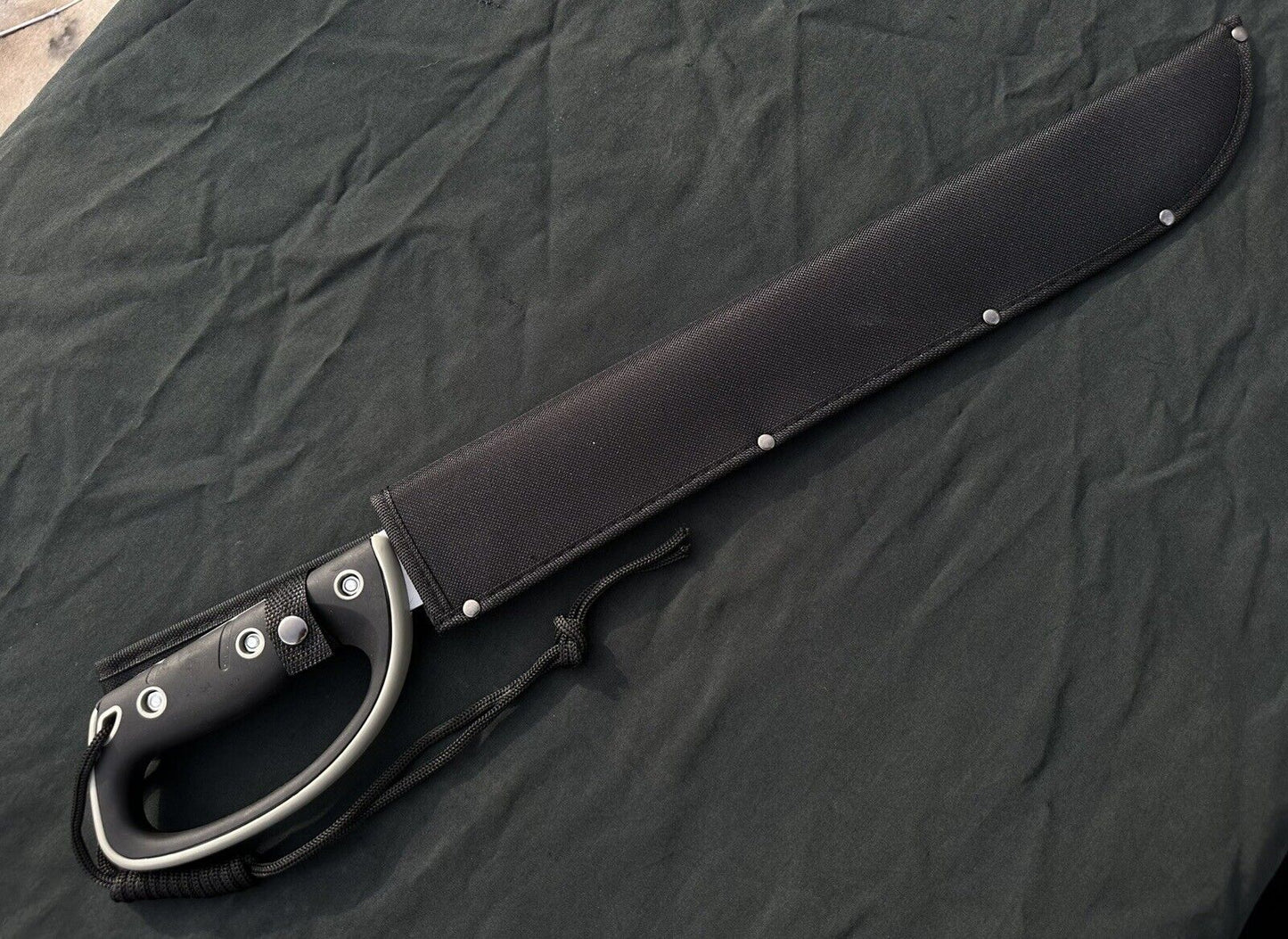 Machete Rubber Handle Saw Back Full Tang Sheath Included 25 Inches Long Extreme