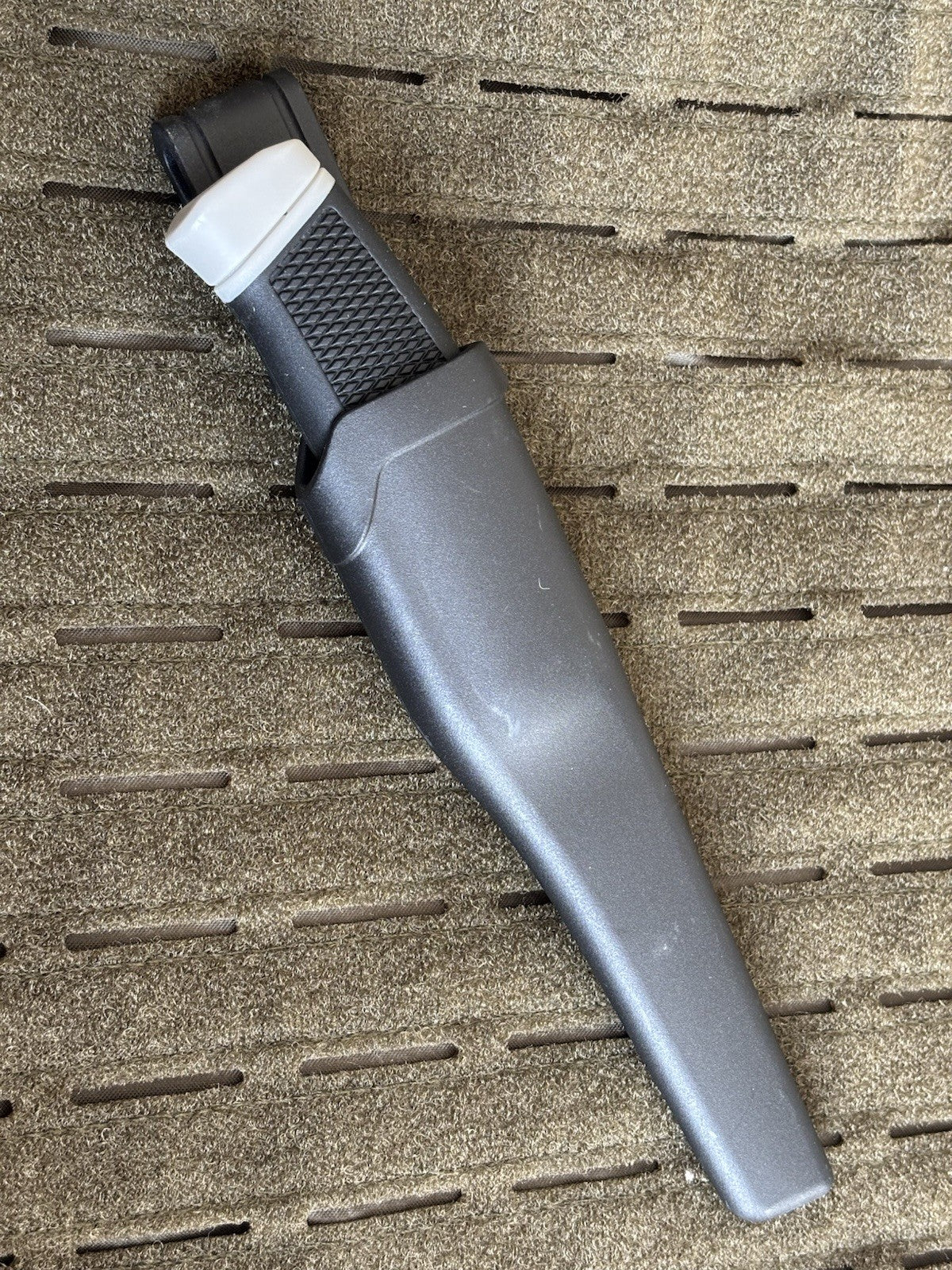 9” Fixed Blade Knife Hard Sheath Belt Clip High Hardness 4” Blade Rubber Handle 