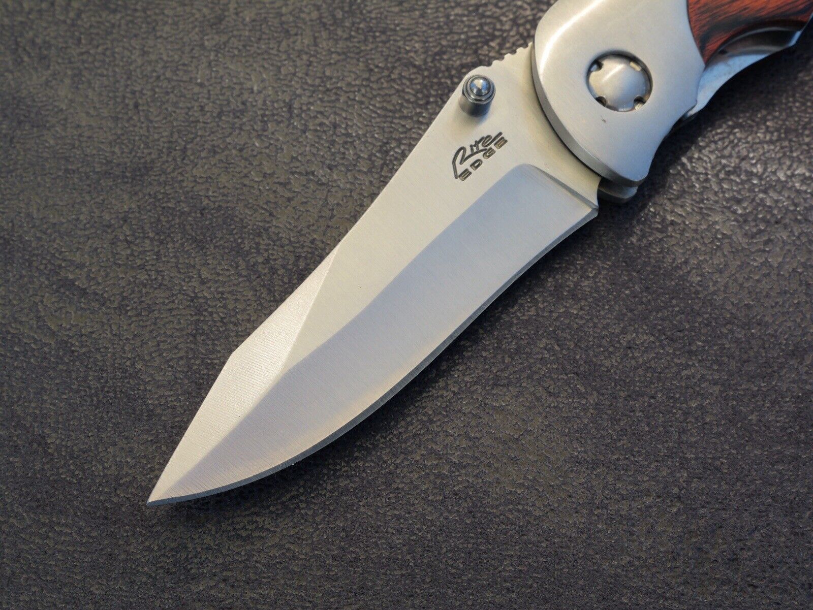 All Metal Pocket Knife High Quality Boy Scouts Manual Opening Wood Metal Handle 