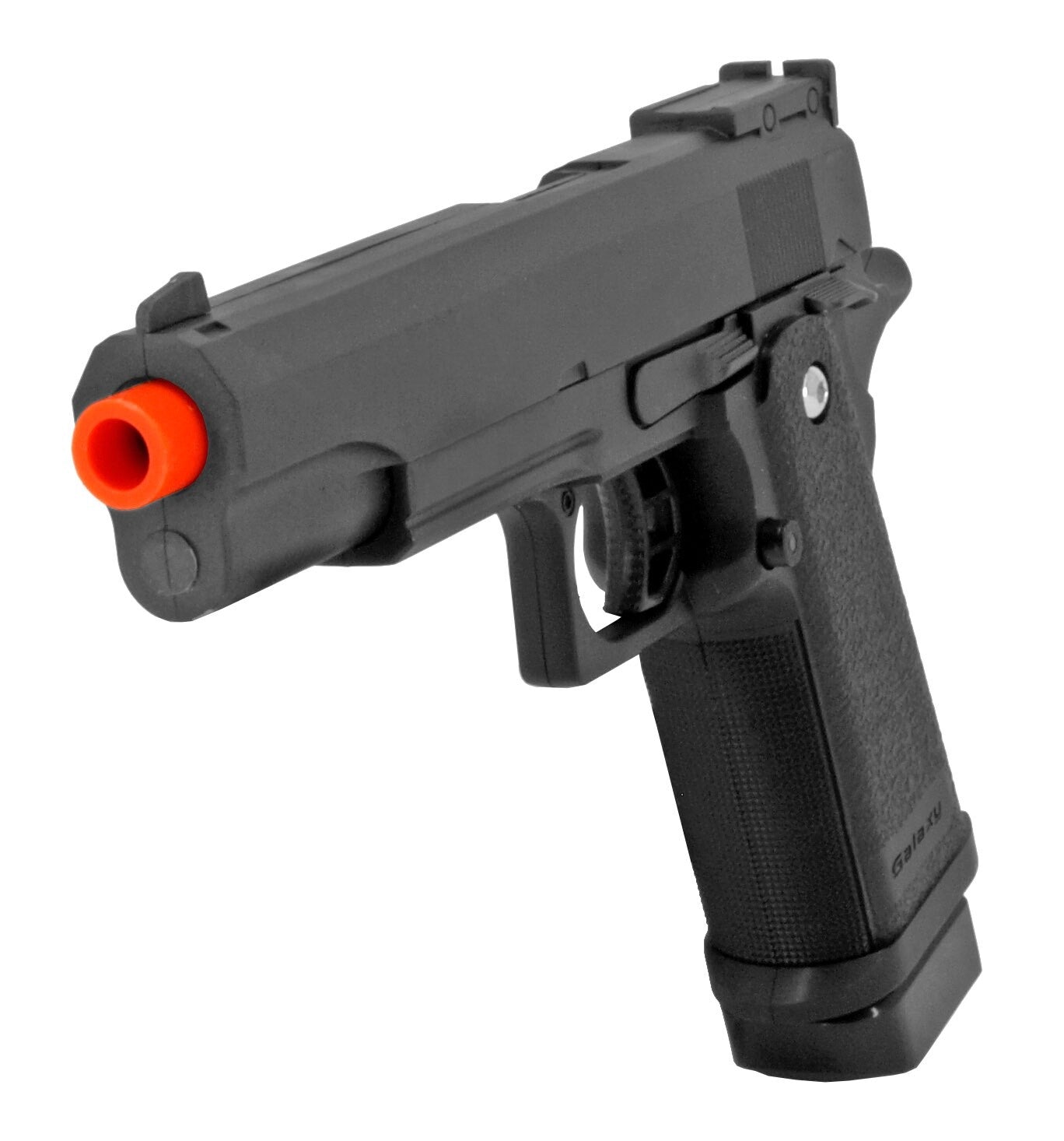 Metal Zinc Alloy G.6 Airsoft Pistol Black 320 Fps Full Size Spring Powered