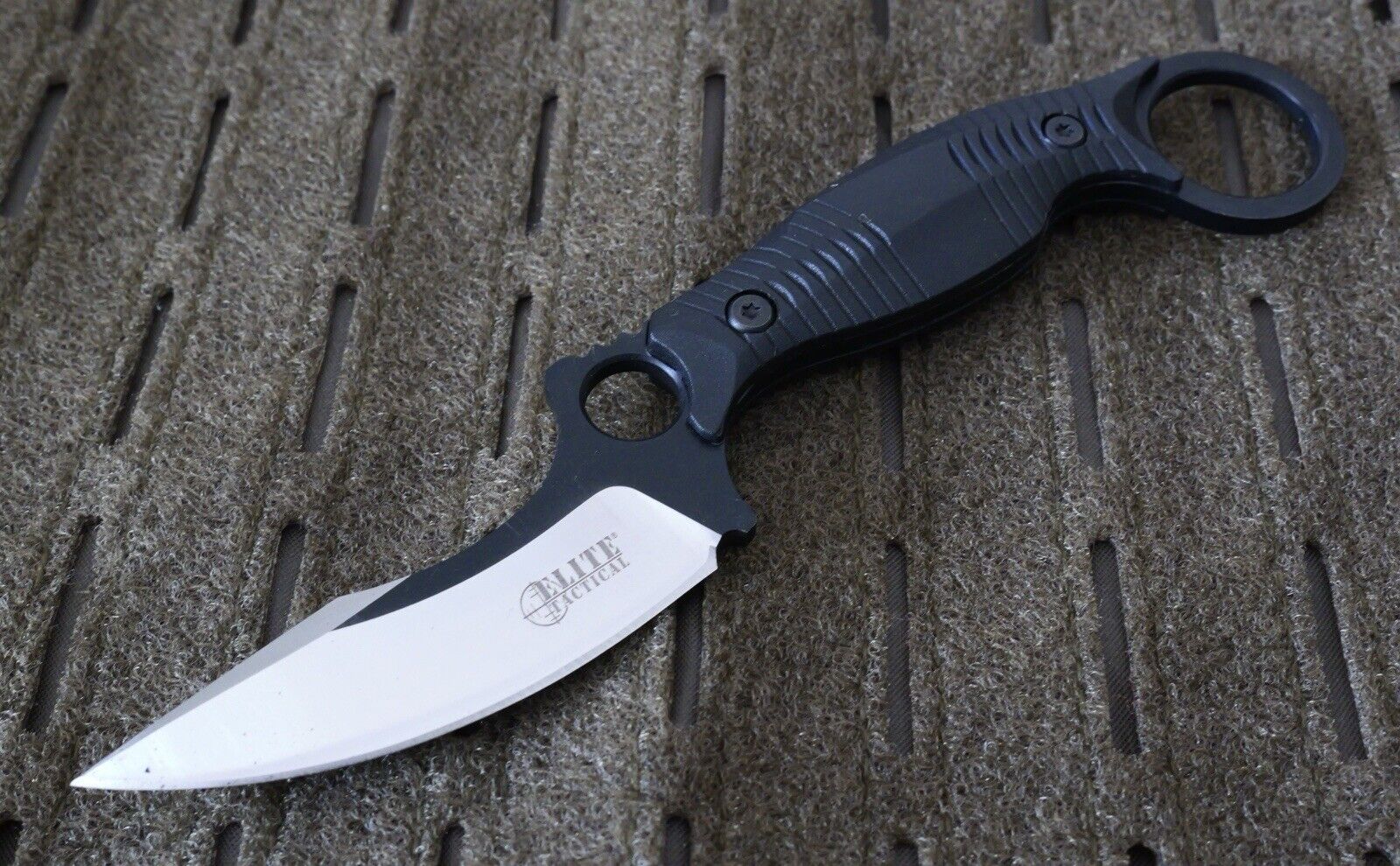 Horizontal Carry Fixed Blade Knife 19cm Overall Neck Knife Tactical 8CR13 Steel