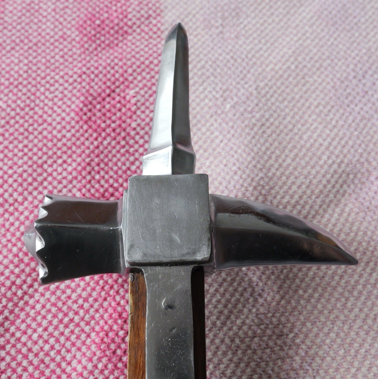 24" LUCERNE WAR HAMMER Teak Handle Hand Forged Rustic Heavy Duty