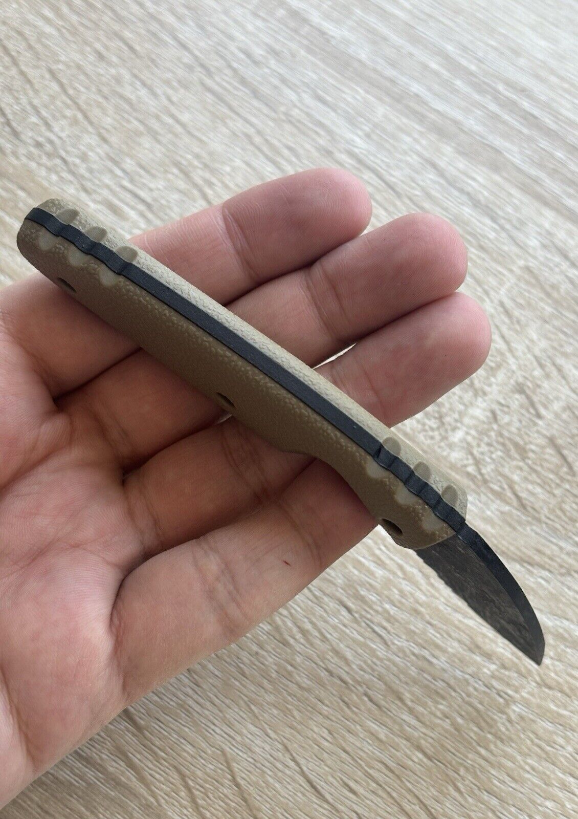 Stealth Fixed Blade Knife Mini Combat Knife 5" 440c Tactical Horizontal Carry