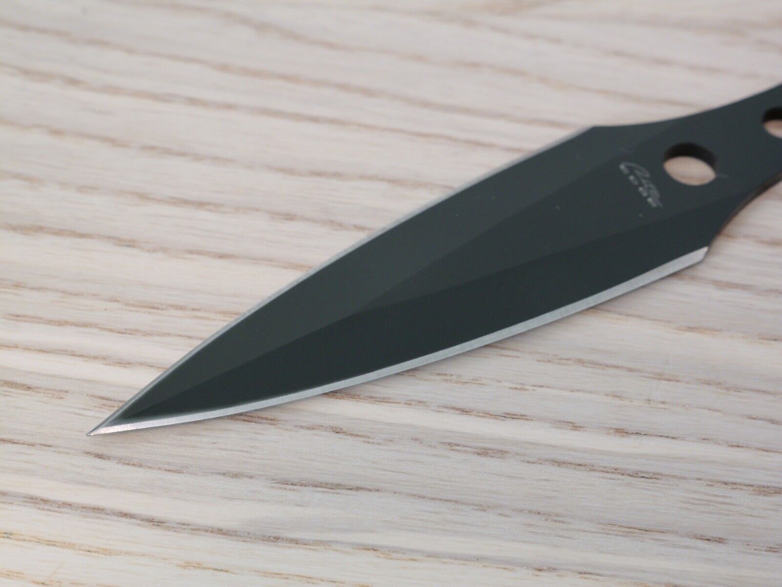 Classic 3pc Throwing Knife Set Stealth Balanced Knives Spear Double Edge Black